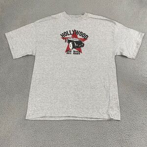 Bonspeed Hollywood Hotrods Shirt Men 2XL Gray Y2K Classic Cars Short Sleeve Tee